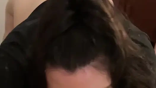 Schlampiger selbstgedrehter blowjob!