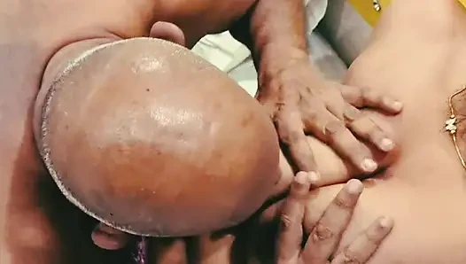 The old man called Tejaswini to the hotel and licked her pussy and drank water