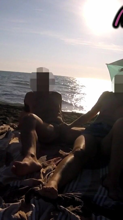 French Teacher Risky Public Masturbation Caught on Crowded Beach Helps Squirt Extreme Cumshot MissCreamy | Clip 1