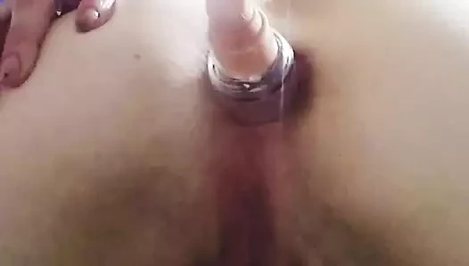 Amateur Pretty MILF Strips Naked for Anal Insertion