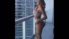 Ukrainian anal slut posing in lingerie and high heels