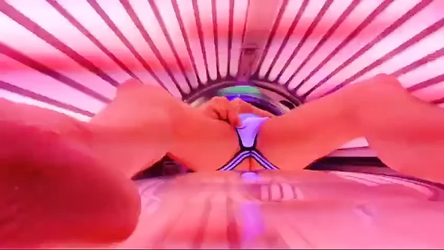 Jerk off in the solarium