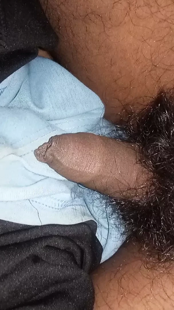 男孩玩她的潘尼斯