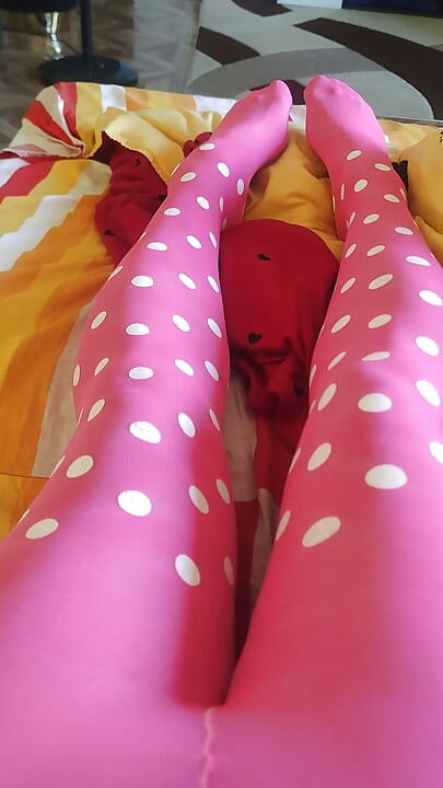 Pink pantyhose