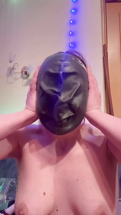 Swimcap, plastikowa torebka, taśma kanałowa i zacisk na nos