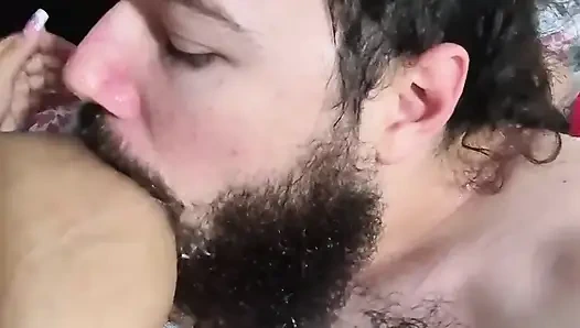 Milk From My Boobs on the Beard of My Neighbor