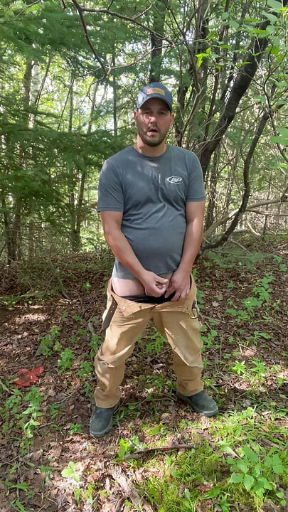 Pee in the woods