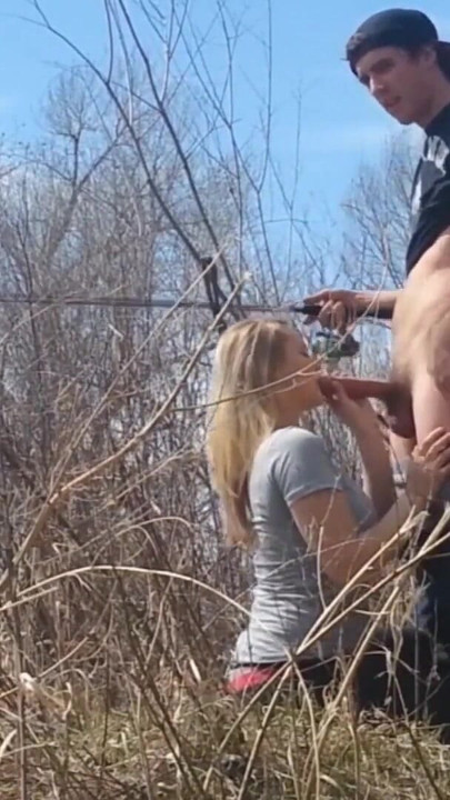 Must-see moment from "Outdoor Blowjob While Fishing From 18 Year Old Mya"