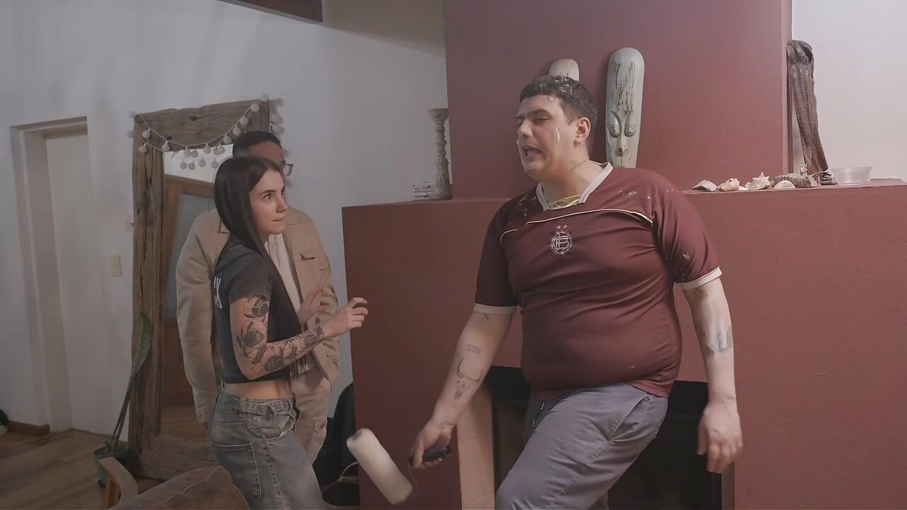 He must have a HUGE dick! The painter watches Chavita getting fucked by her sugar daddy