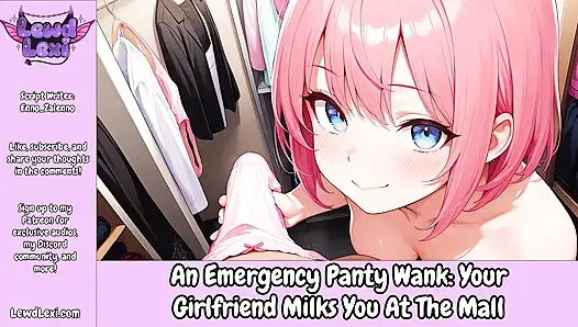 An Emergency Panty-Wank: Your GF Milks You at the Mall