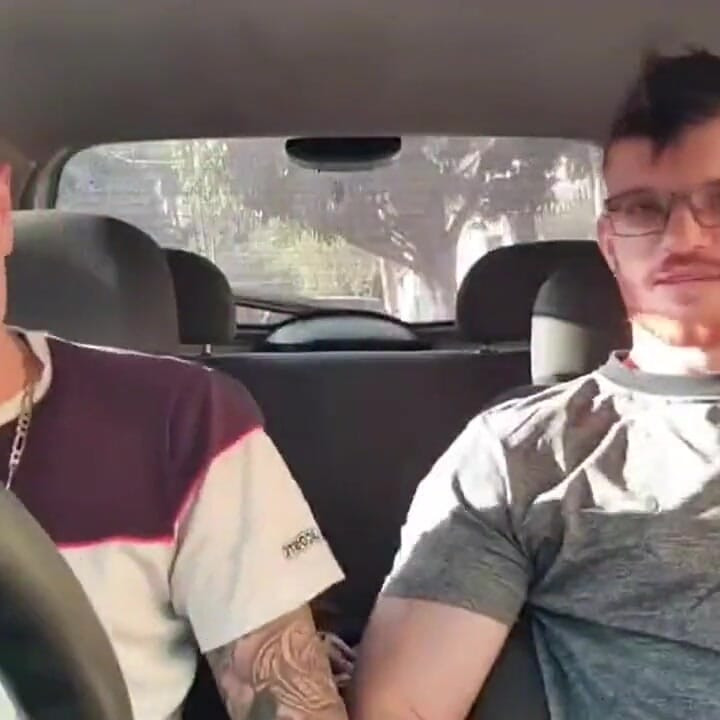 Erick Diaz and Carmona Masturbating Inside the Car in Downtown São Paulo