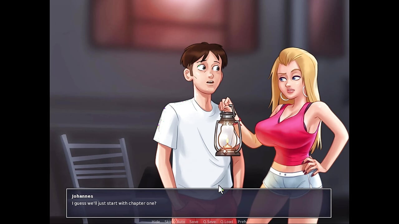 Summertime saga - 젖탱이를 보기 위해 제니에게 돈을 지불해야 했습니다.