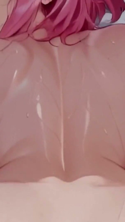 Intense, hentai 3D, Ahegao, salope aux cheveux roses, reçoit une bite énorme et reçoit un creampie énorme | Clip 1