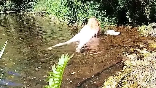 I took my stepmother to see a stream, and she ended up taking off all her clothes in front of me.