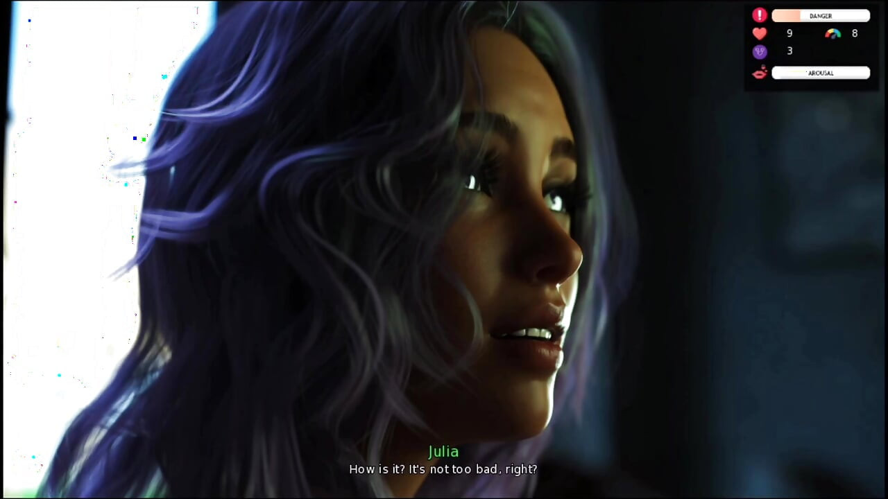Private time with Julia very intense and highly intimate scenes.Game of hearts 1