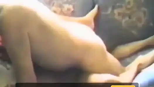Cewek pemalu rambut cokelat dientot pakai dildo dan kontol