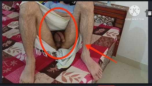 Wow first time i hold desi indian cock in lungi in midnight