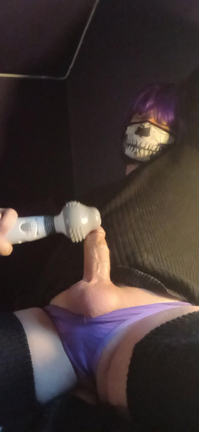 Explosive orgasm from massager