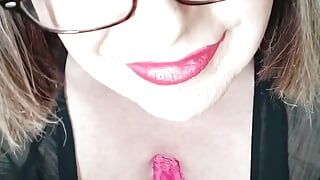 Naughty Trans Redhead Plays Solo