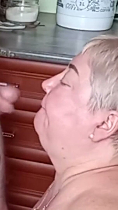 cumming on my mother-in-law's face after a deep passionate blowjob | Clip 1