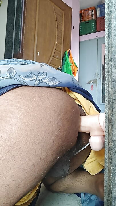 Crossdresser in saree