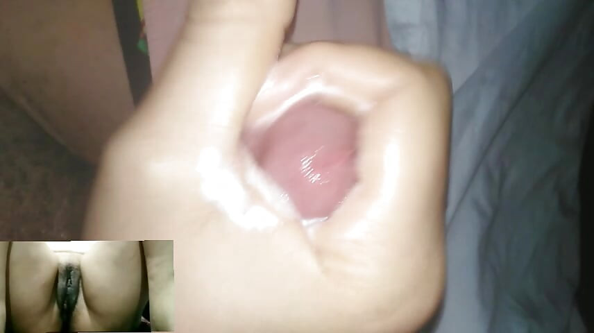 Female Masturbation Orgasm on a video call.