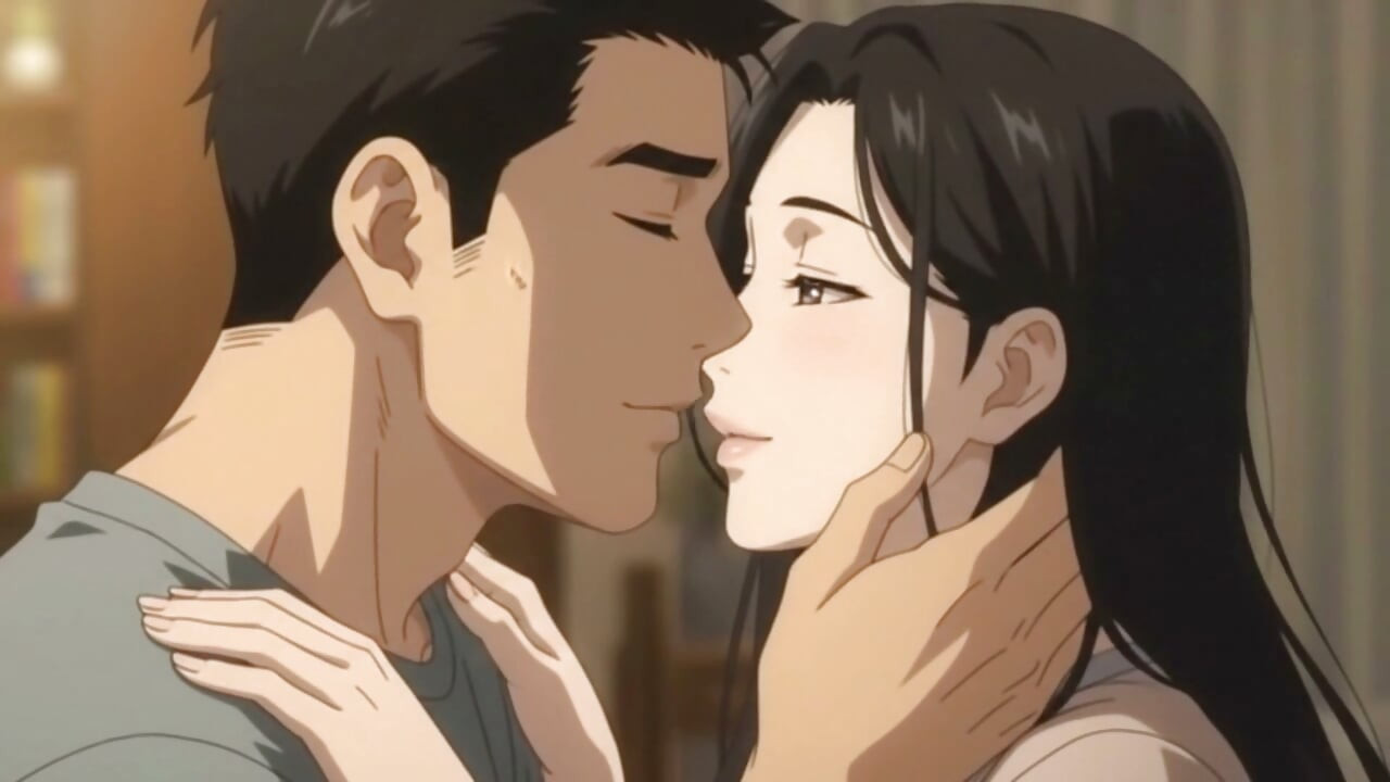Stepsister Kissing practice with her stepbrother before his date with boyfriend