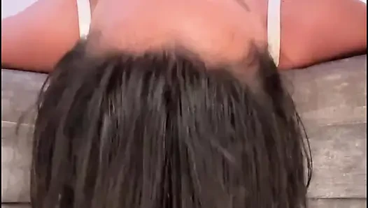 Mishell chokes on big cock in her throat