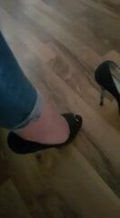 Meine getragen high heels