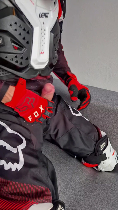 A Very Excited Biker Marked His New Fox Boots