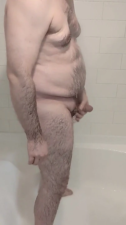 Big, Hairy Dude Jerking off
