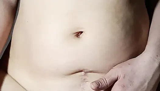 Кримпай в тугой киске после трения о член и траха