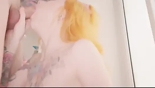 I Caught My Roommate in the Shower and Couldnt Refuse to Help Him with His Morning Boner