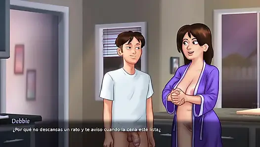 stepmom dominating in the kitchen in secret- Summertime Saga