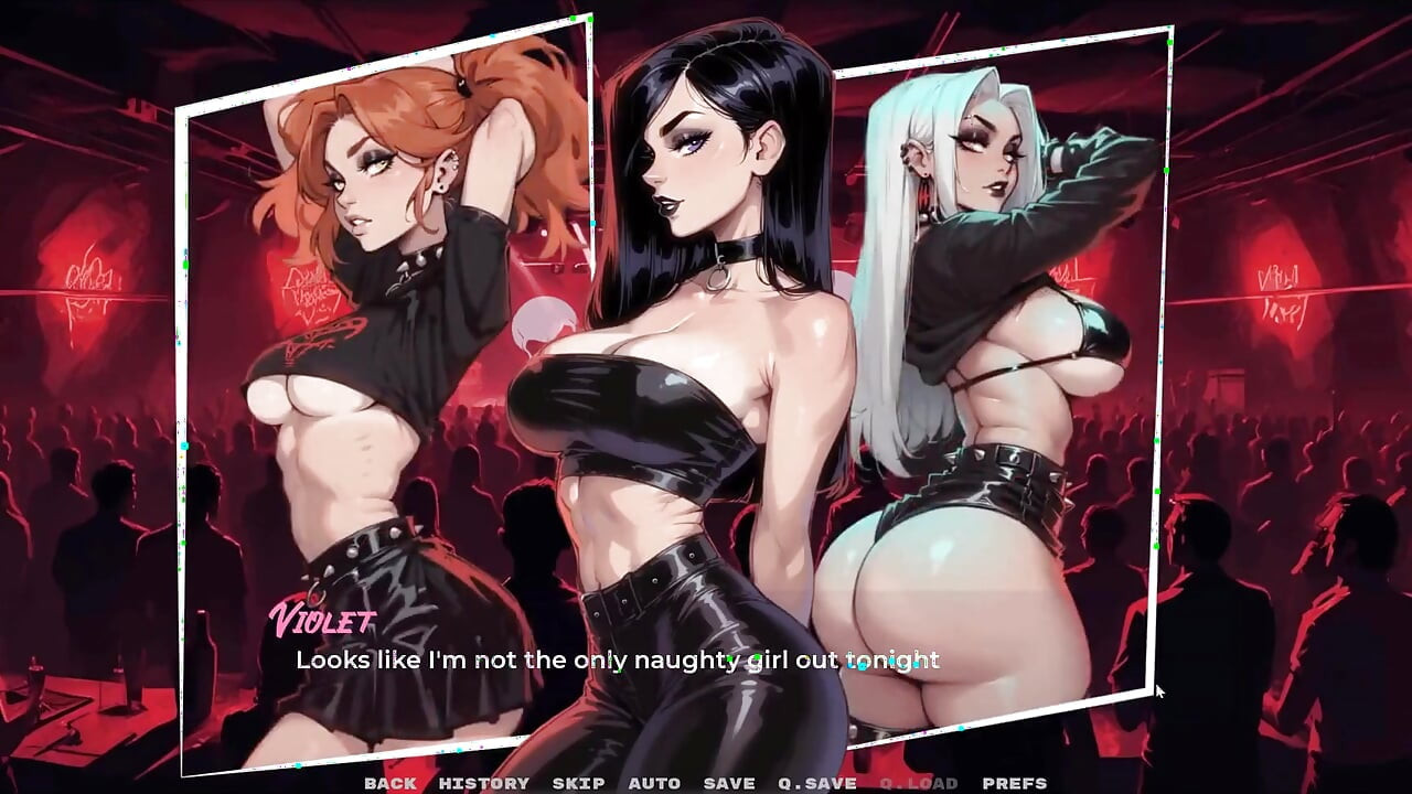 My New Girlfriend  Taboo Hentai Game  Ep.40 Goth Girl Blowbang in the Toilet!