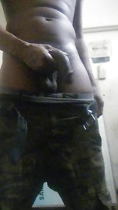 Horny BBC jacks off in front of mistress