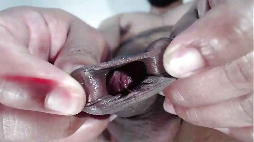 Big Black Wet Foreskin