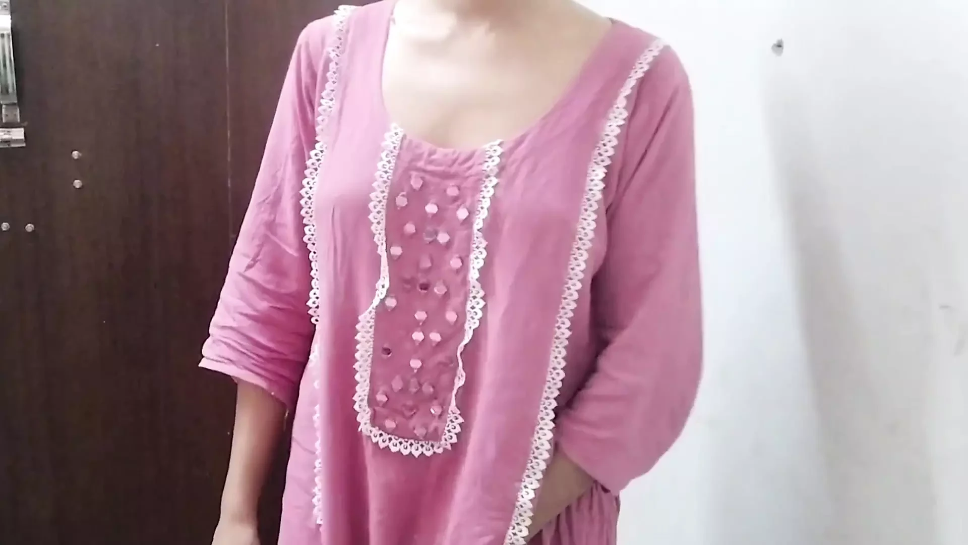 Cute step sister ko nanga kar ke pel diya