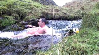 Half hour 2C waterfall naked with shivering