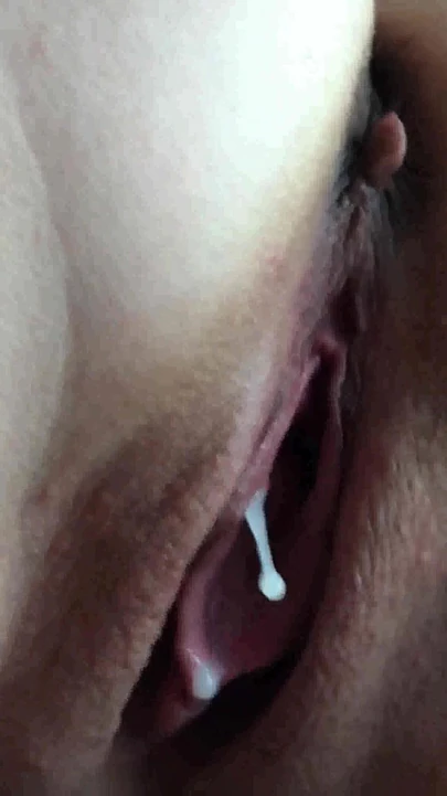 Memorable moment from "My wife's tight ass in lace panties Turned Me On. Pussy Gets an Orgasm and a Creampie. Close-up."