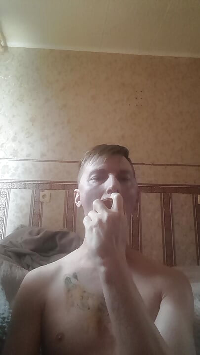 Dildo in mouth