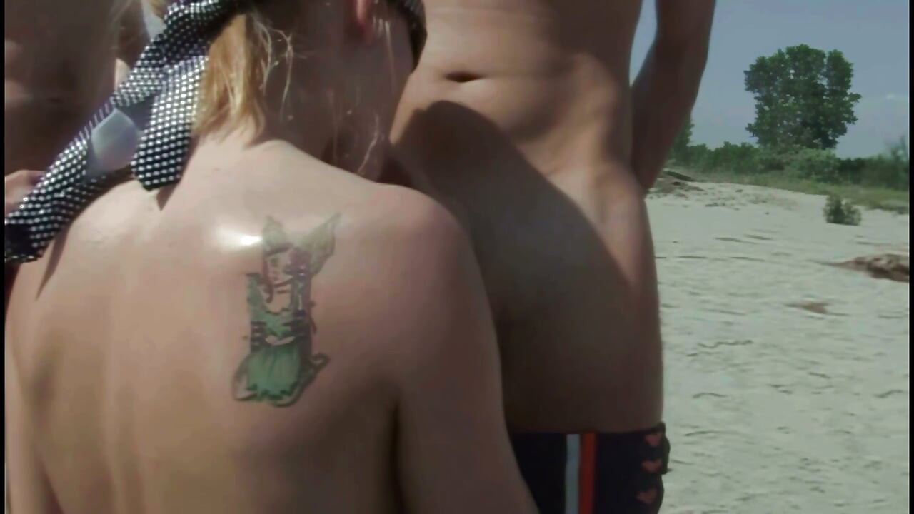 Beach Gangbang with My Boyfriend's Friends