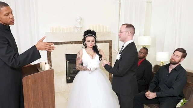 Payton Preslee's Wedding Turns Rough Interracial Threesome