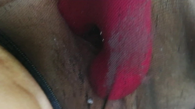 dp dildo in sheer nylon