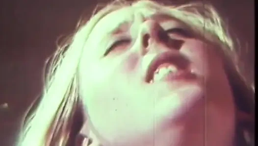 Nasty vintage threesome for a big cock