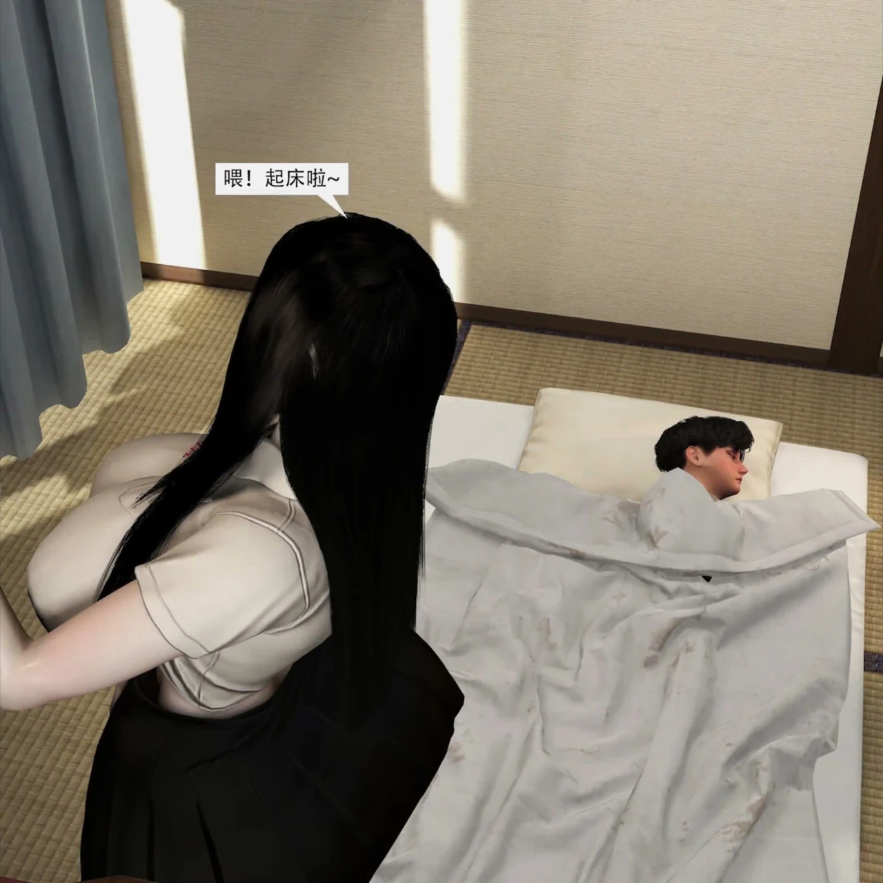 3 boyutlu iri güzel kadın olgun orta yaşlı seksi kadın büyük yaraklı üvey oğluyla aldatıyor