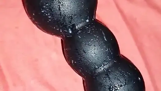 Masturbation und aufblasbarer plug