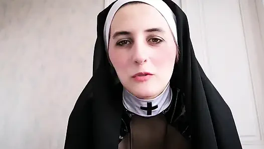 Rahibe küçük yarağı cezalandırıyor (Almanca)