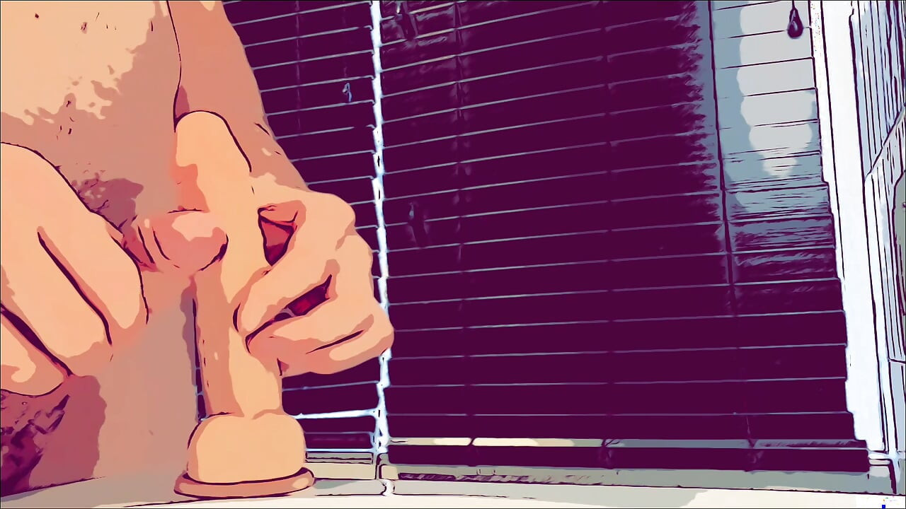 Cum on toy - dildo playing