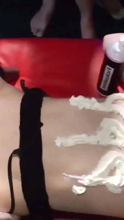 Iconic moment from "Creampie Bukkake Gangbang - Tiny Pink Haired German Teen Cora"